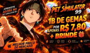 Pet Simulator 99 | 1B de Gemas R$ 7,80 + Brinde | Melhor Pre - Roblox