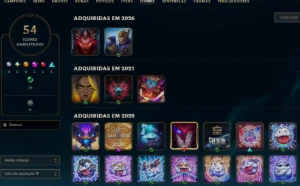 Conta Lol Prata, 42 Skins, 1 Lendária, Upada na Mão, Lvl 44 - League of Legends