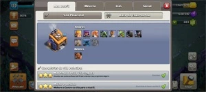 Clash of Clans CV11 bem upado com troca de nome e CC8