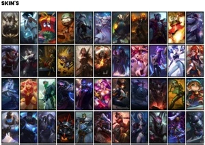 Conta prata 4 com 121 Champs e 72 Skins + 2 Prestigios - League of Legends LOL