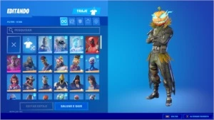 CONTA FORTNITE RARA ( 180+) SKINS. CONTEM SALVE O MUNDO