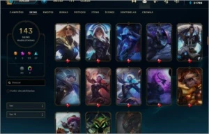 CONTA LOL TOP LV 405 MAIN SUP/MUITA SKIN - League of Legends