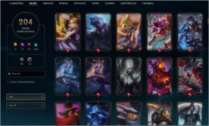 Conta LOL - Todos Champions, 204 skins e muito mais - League of Legends
