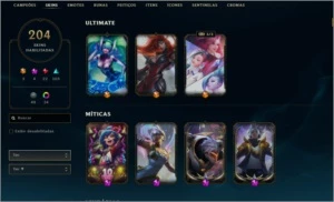 Conta LOL - Todos Champions, 204 skins e muito mais - League of Legends