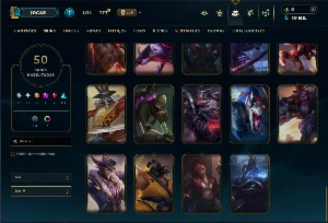 Conta Platina 4 com 150 Champs e 50 Skins ( JG / TOP / MID ) - League of Legends LOL