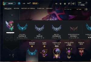 Conta Platina 4 com 150 Champs e 50 Skins ( JG / TOP / MID )