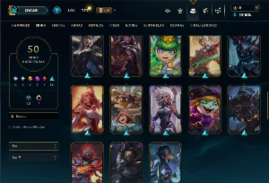 Conta Platina 4 com 150 Champs e 50 Skins ( JG / TOP / MID ) - League of Legends LOL