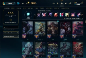 Conta Platina 4 com 150 Champs e 50 Skins ( JG / TOP / MID ) - League of Legends LOL