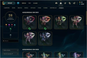 CONTA LOL/VALORANT COM MUITAS SKINS - League of Legends