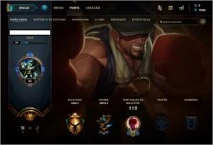 CONTA LOL MD5 P/ PLATINA - COM 28 CHMPs e 4 SKINS ÉPICAS - League of Legends