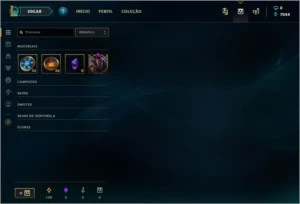CONTA LOL MD5 P/ PLATINA - COM 28 CHMPs e 4 SKINS ÉPICAS - League of Legends