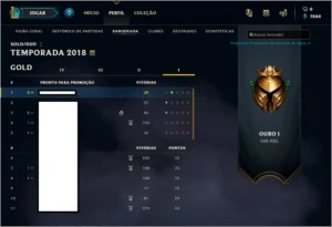 CONTA LOL MD5 P/ PLATINA - COM 28 CHMPs e 4 SKINS ÉPICAS - League of Legends