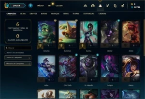 Conta ouro 4 com 23 Champs e 13 Fragmentos de skins - League of Legends LOL