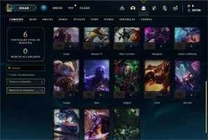 Conta ouro 4 com 23 Champs e 13 Fragmentos de skins - League of Legends LOL