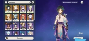 Conta com xiao + albedo e outros personagens 5* - Genshin Impact