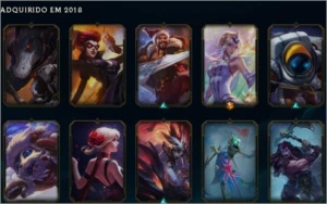 Conta LoL 2016 Level (101) 70 Skins 107 Campeões - League of Legends