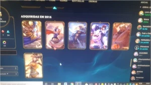 conta de lol, level 123, 84 skins, - League of Legends