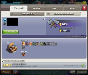 CV 10 - SUPER BARATA  MUDANÇA DE NOME - MAIS DE 6K DE GEMAS - Clash of Clans