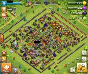 CV 10 - SUPER BARATA  MUDANÇA DE NOME - MAIS DE 6K DE GEMAS - Clash of Clans