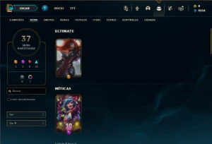 Platina 3 com 65 Champs e 37 Skins - League of Legends LOL