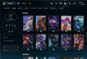 Platina 3 com 65 Champs e 37 Skins - League of Legends LOL