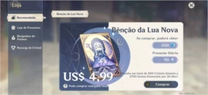 Conta AR42 Klee, Mona e Ganyu - Genshin Impact