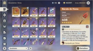 Hutao C1 + Homa, Eula + Túmulo + 50 tiros pity - Genshin Impact