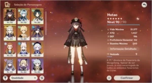 Hutao C1 + Homa, Eula + Túmulo + 50 tiros pity - Genshin Impact