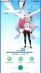 Pokemon Go com 3 Mewtwo Level 30 (Todos os Lendários ) - Pokémon
