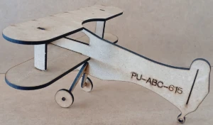 Aviãozinha de MDF CRU de 3mm para decoração - Artesanato e Personalizados