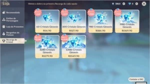 ar 35 zhong, yoimiya e mais de 5000 gemas - Genshin Impact