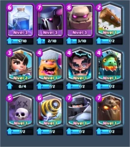 CONTA Nv10 // 8 Lendarias // 40k Gold - Clash Royale