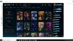 Conta gold com 83 champions e 27 skins - League of Legends LOL