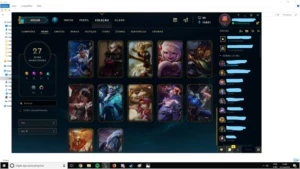 Conta gold com 83 champions e 27 skins - League of Legends LOL