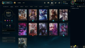 Conta LOL recheada - 201 skins - Platina - League of Legends
