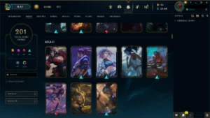 Conta LOL recheada - 201 skins - Platina - League of Legends