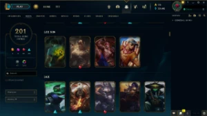 Conta LOL recheada - 201 skins - Platina - League of Legends