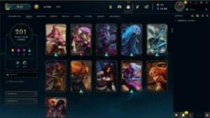 Conta LOL recheada - 201 skins - Platina - League of Legends
