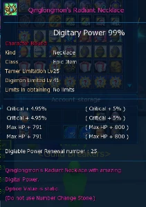 aoa factor miracle brac lv 9, special - Digimon Masters Online DMO