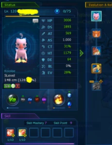 aoa factor miracle brac lv 9, special - Digimon Masters Online DMO