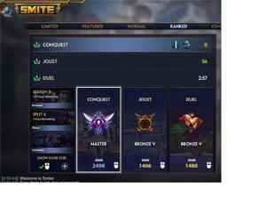 Vendo Conta com Borda de Grão-Mestre - Smite