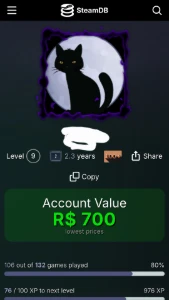 Conta Steam com mais de 100 jogos!!! (Conta pessoal)
