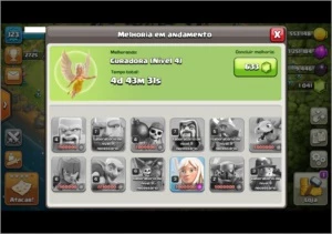 conta clash of clans cv 10 top e barato !!!