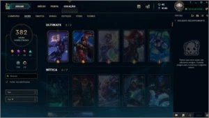 V>Conta de League of Legends com mais de 300 Skins LOL