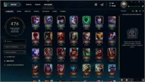 V>Conta de League of Legends com mais de 300 Skins LOL