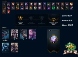 Contas Variadas de League - League of Legends LOL
