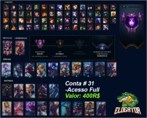 Contas Variadas de League - League of Legends LOL
