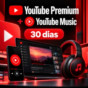 YouTube Premium + Music | 30 dias | Conta elegível - Assinaturas e Premium