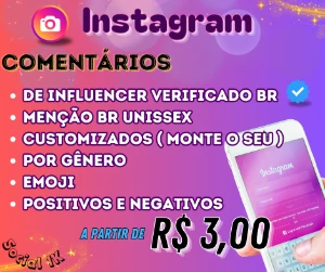 "Instagram Comentários:  Impulsione sua Marca com Estratégia - Redes Sociais