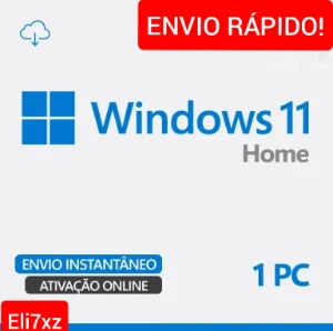 Key vitalícia Windows 11 Home - Softwares e Licenças